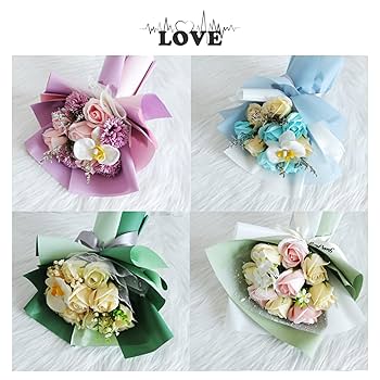 Amazon｜ソープフラワー 花束 母の日 卒業式 敬老の日